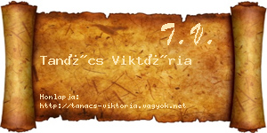 Tanács Viktória névjegykártya